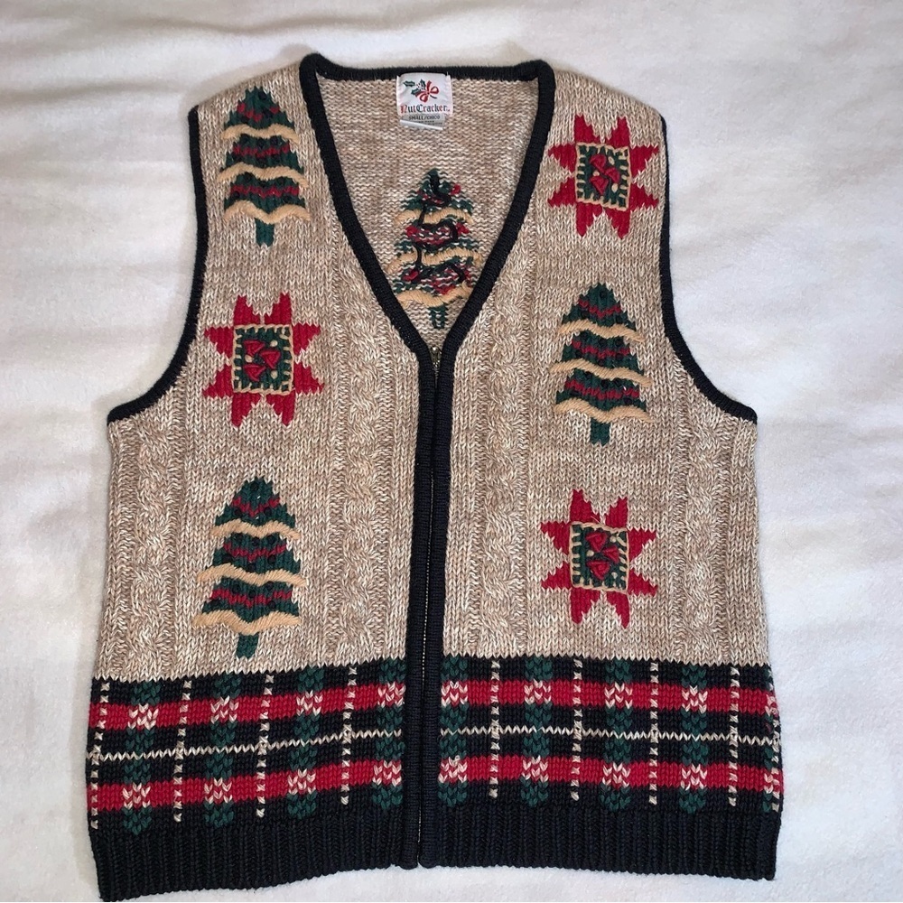 Vintage Nutcracker Christmas Sweater Vest 90’s Size Small
